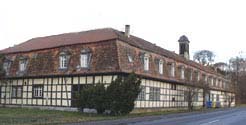 Hauptgebäude des Jagdschlosses Mönchbruch