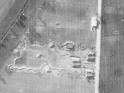Flakstellung, Luftbild vom 23. März 1945