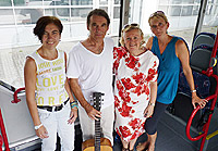 v.l.n.r.: Tina Jung, Hans-Werner Brun, Tineke Vo�, Britta R�der