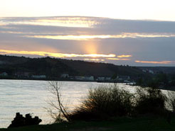 Sonnenuntergang am Rhein