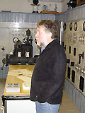 Mario Derra im Schaltraum des alten E-Werkes
