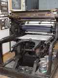 Druckmaschine im Lehrmuseum