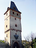 Offener Wohnturm der Burg Frankenstein