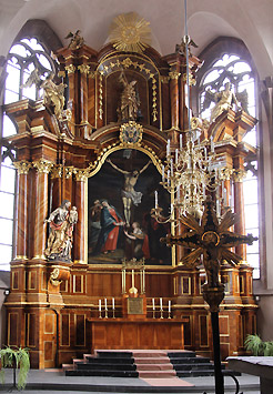 Barocker Hochaltar, restauriert 2011/2012