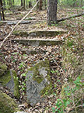 Treppe zum Keller der ehemaligen Küchenbaracke