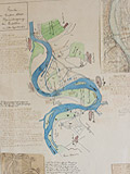Karte zu Gustav Adolfs Rheinbergang bei Erfelden am 7. Dezember 1631