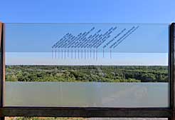Blick in die Landschaft von einem der Aussichtspunkte