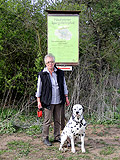 Frau Hildegard Wedel  mit Target von Nassau (Rufname Chiaro), VDH-Europasieger-Zuchtschau 2006, in seiner Klasse Zweiter und u.a.  Deutscher Champion (VDH)