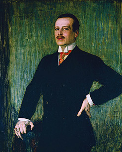 Portrait des Groherzogs Ernst Ludwig von Hessen und bei Rhein (1907) von Franz Stuck